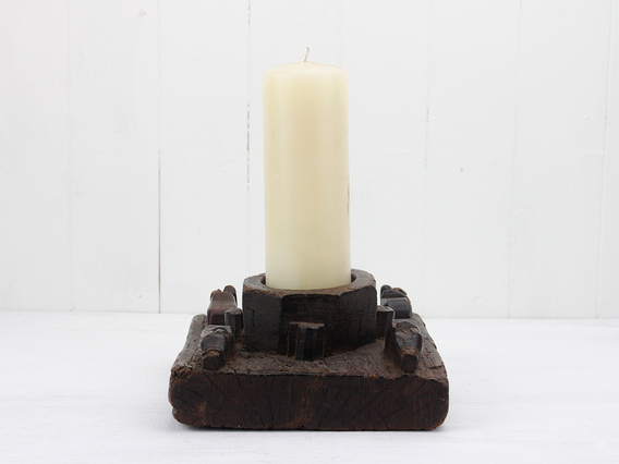 Antique Re-Purposed Candle Holder Medium