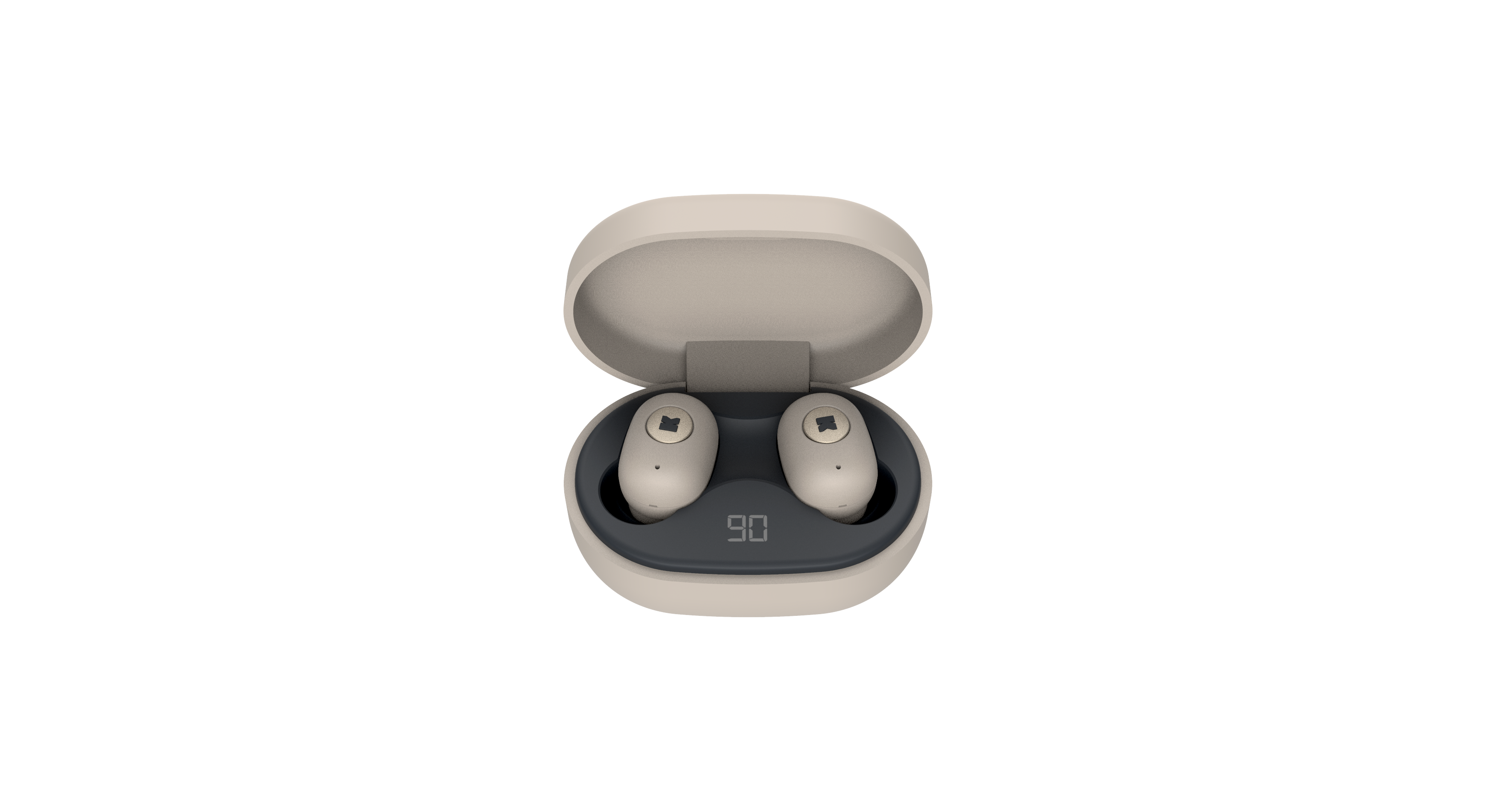 KreaFunk - aBEAN In-Ear Bluetooth Headphones - Ivory Sand (KFLP09)