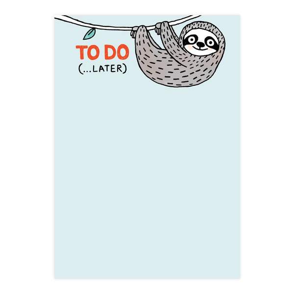 OUTLET Sloth To Do A5 Notepad