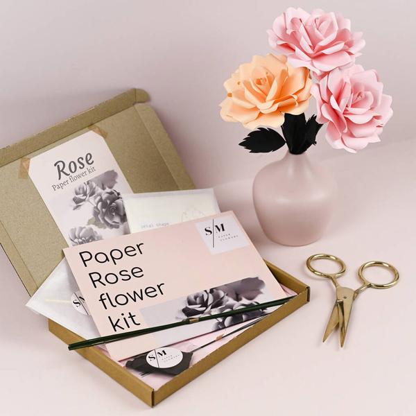 Rose Paper Flower Craft Kit