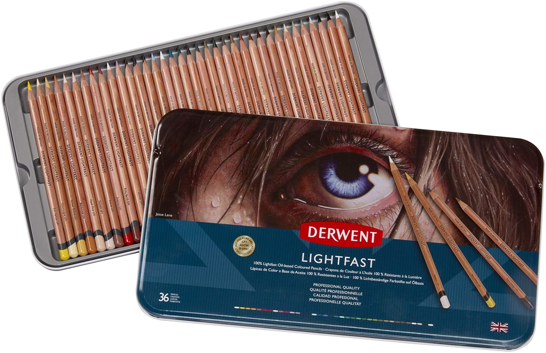 Derwent - Lightfast Pencils, 36 Tin