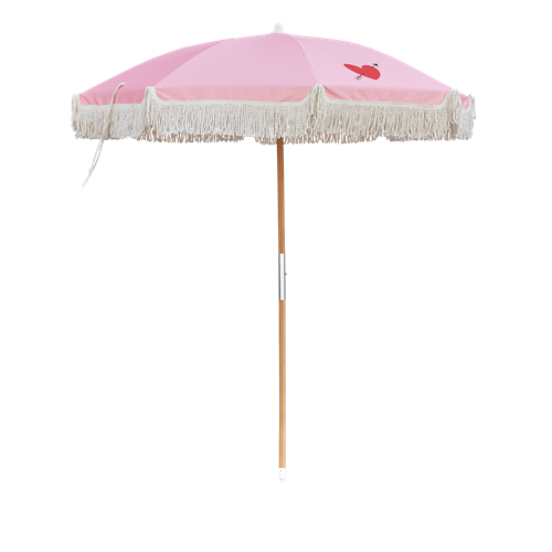 Rice - Parasol w. Tilt Function - Pink