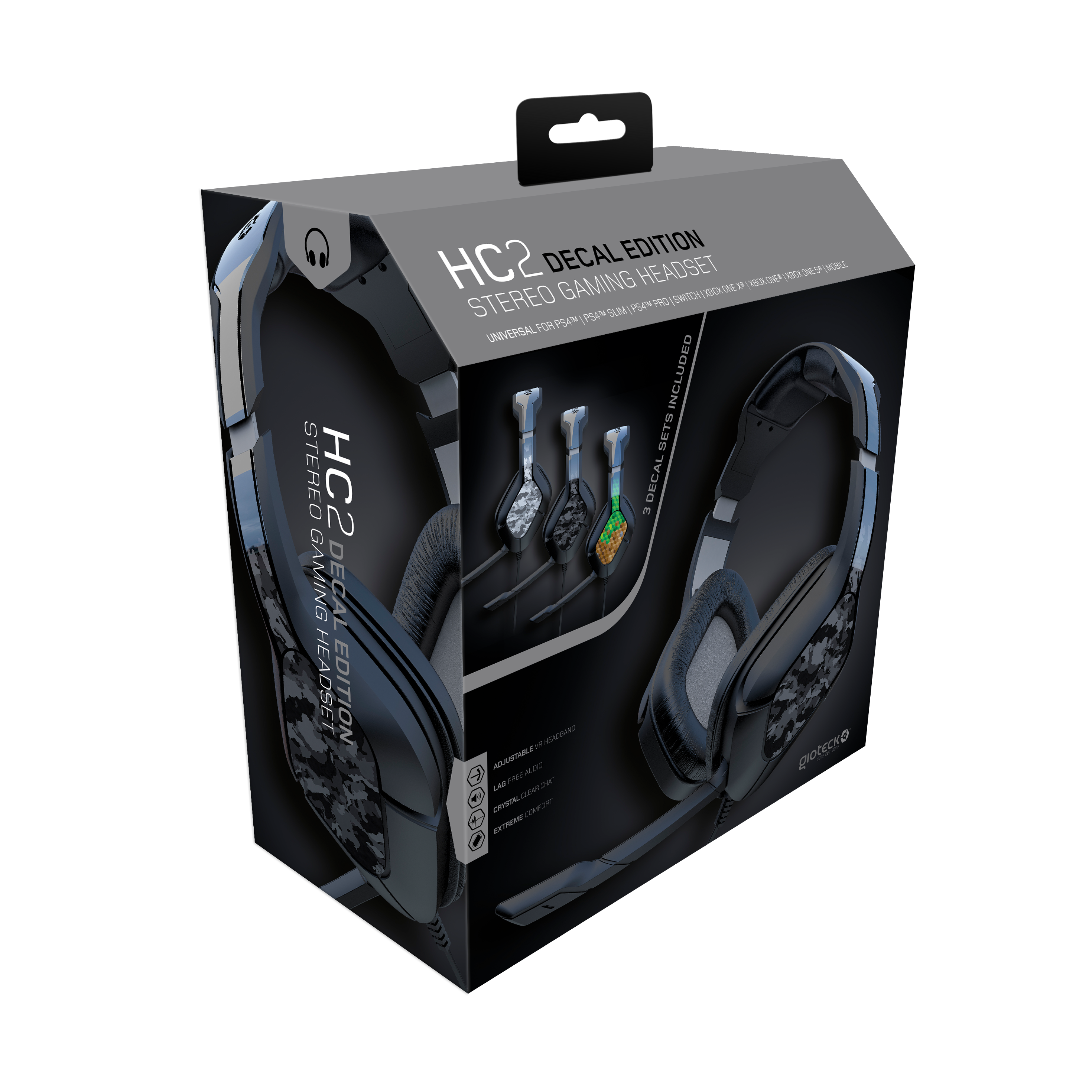 Gioteck HC-2 Wired Universal Stereo Headset Camo