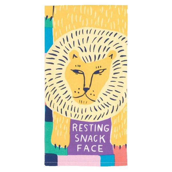 Resting Snack Face Tea Towel