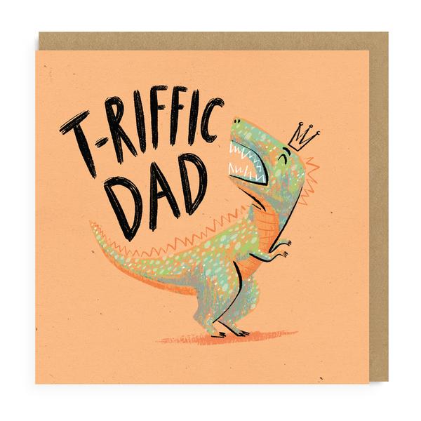 T-Riffic Dinosaur Dad Greeting Card