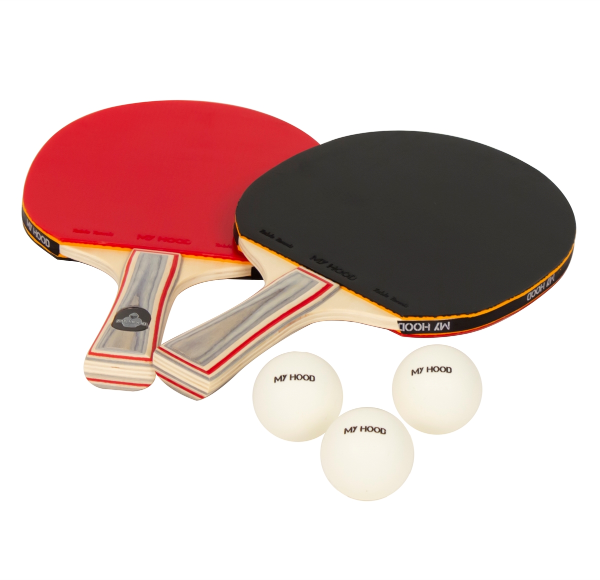 My Hood - Tabletennis Set of 2 Bats & 3 Balls (901021)