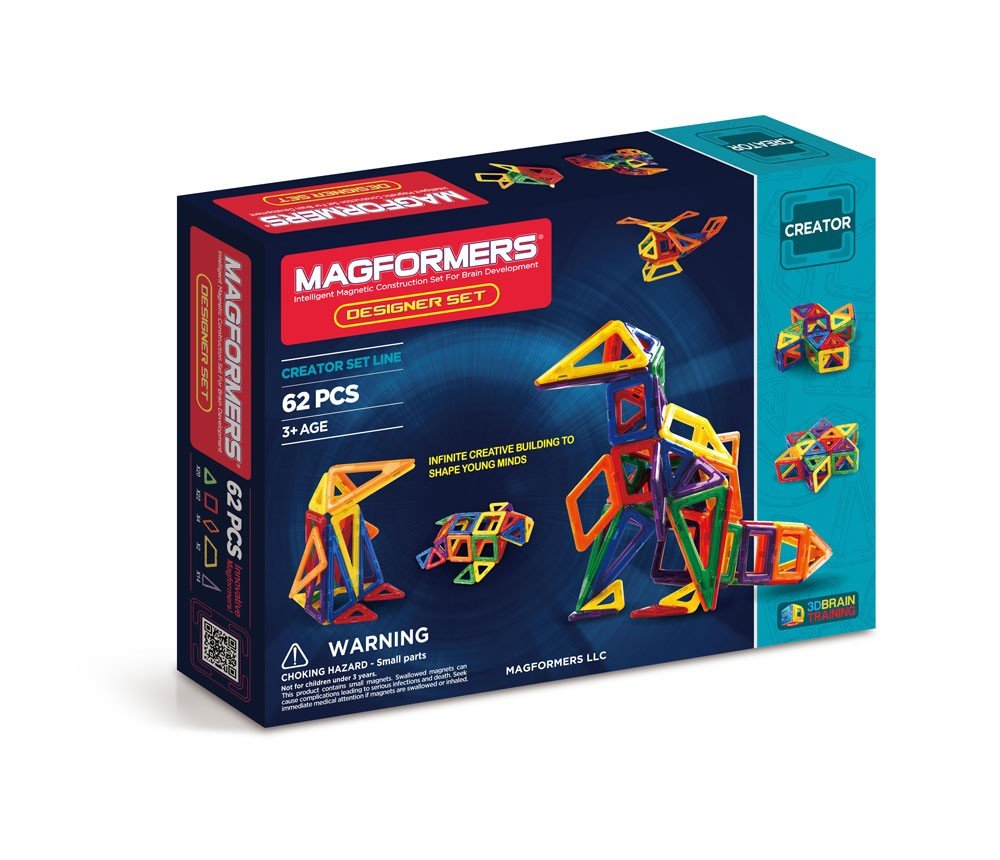 Magformers - Rainbow Designer Set, 62 pc (3006)