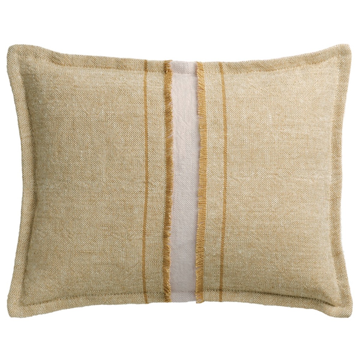 de Le Cuona | Haiku Cushion With Fringe Detail Straw