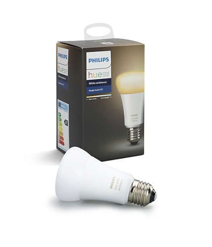 Philips Hue - E27 Single Bulb - White Ambience - Bluetooth