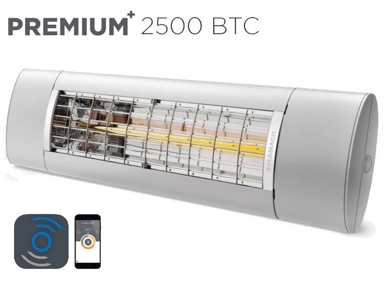 Solamagic - 2500 Premium+ BTC - Patio Heater - Titanium - 5 Years Warranty
