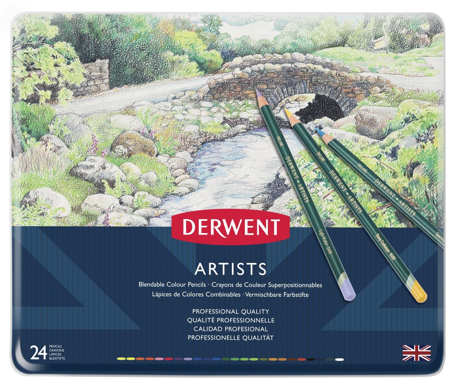 Derwent - Artists Pencils, 24 Tin