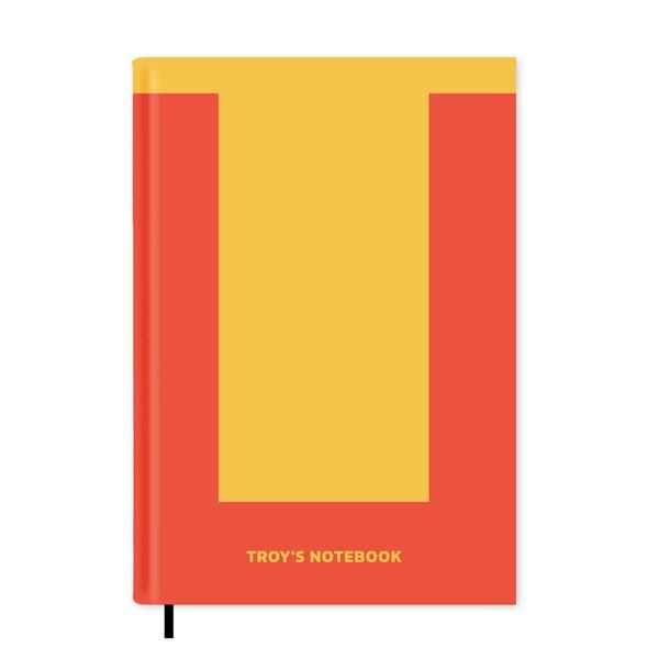 T is For Personalised Notebook A5