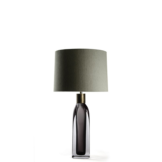 Porta Romana I Large Fitzgerald Table Lamp Graphite With Antiqued Brass