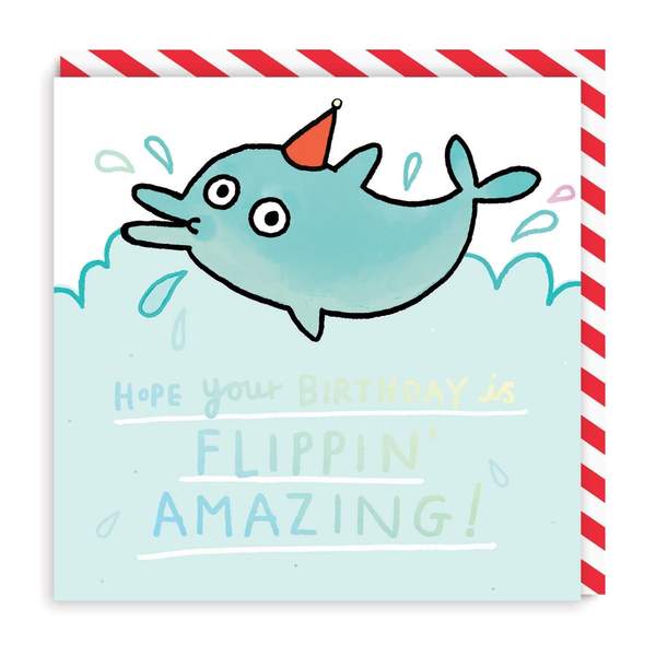 Flippin Amazing Birthday Square Greeting Card