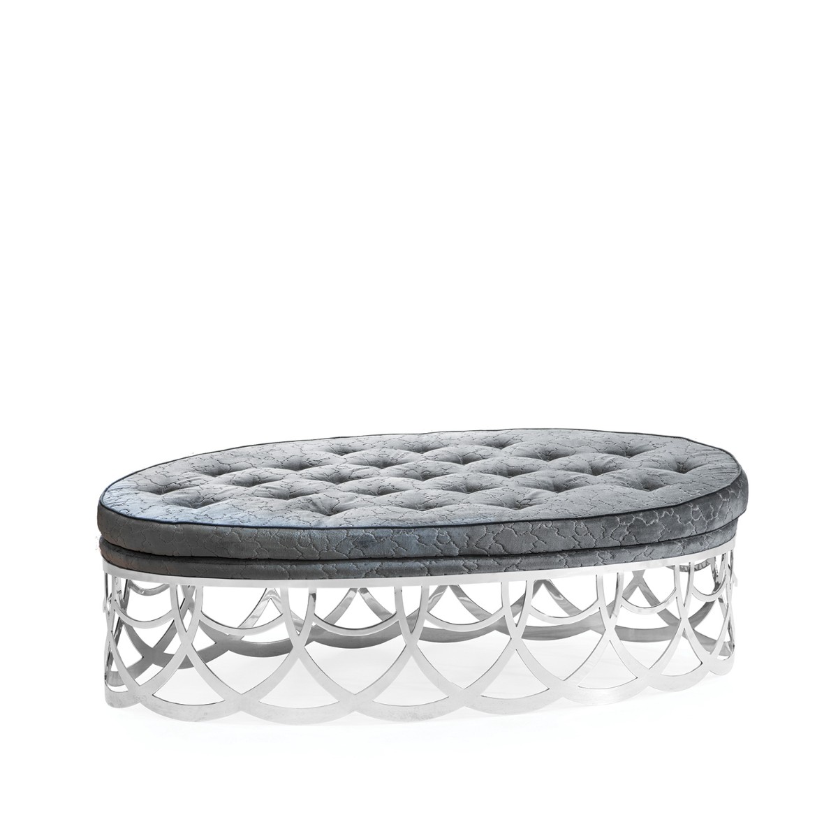 William Yeoward | Gigolette Ottoman Nickel
