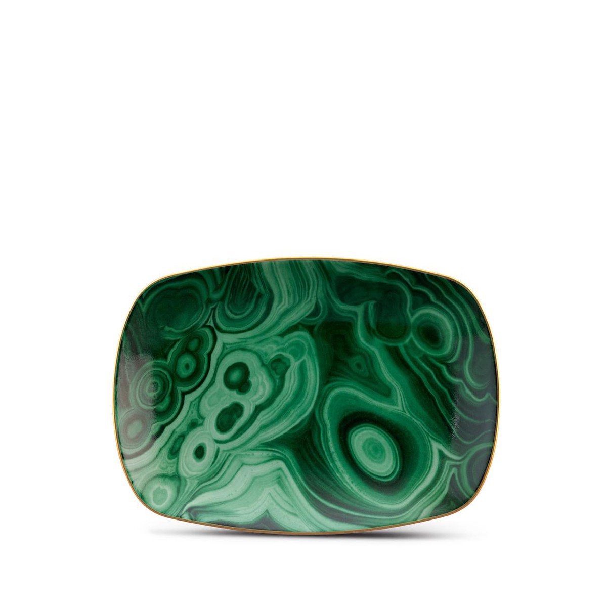 L'Objet I Malachite Rectangular Tray | Small