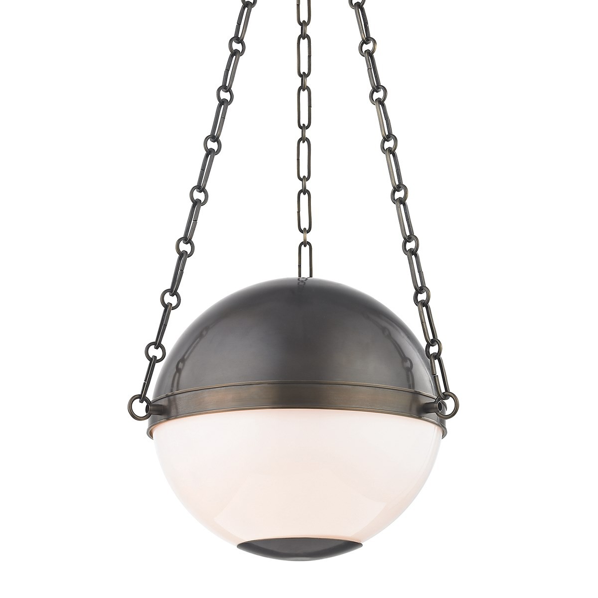 Hudson Valley I Sphere No 2 Pendant I Small I Distressed Bronze