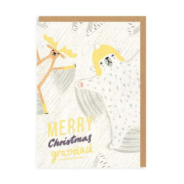 Grandad Snow Angel Christmas Card