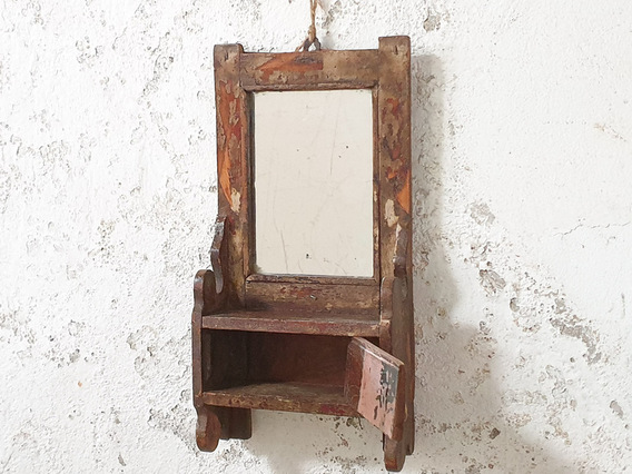 Traditional Shaving Mirror Brown
