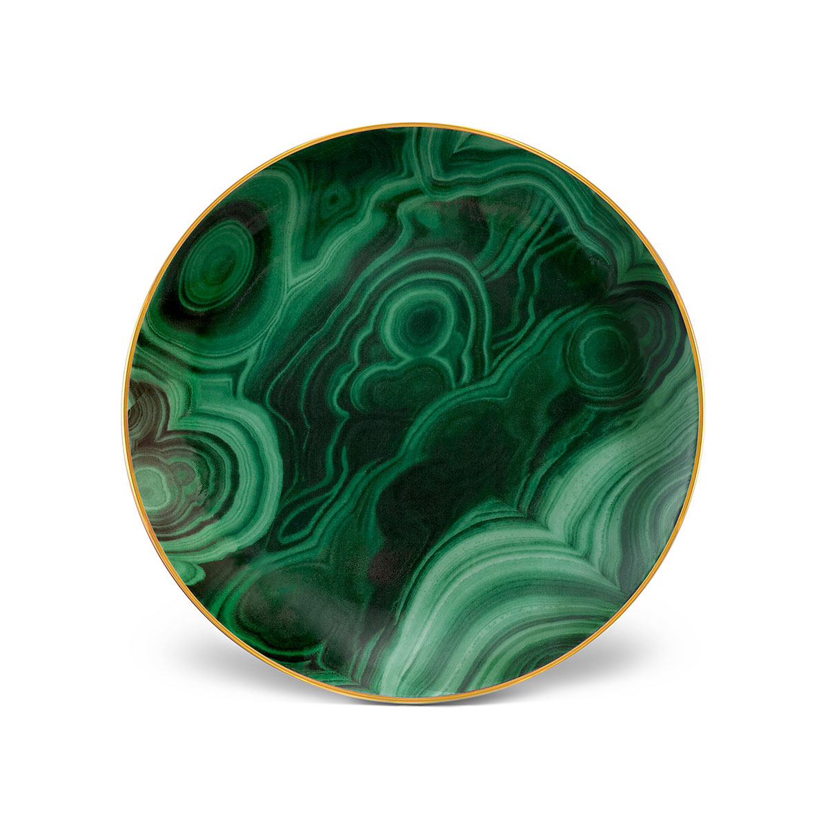 L'Objet I Malachite Canape Plate (set of 4)