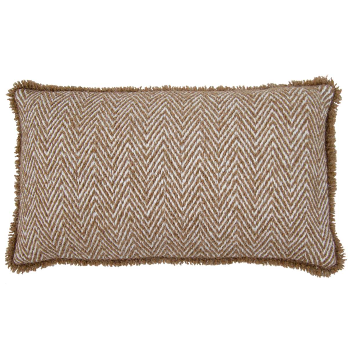 de Le Cuona | Spitfire Cushion With Fringe Canyon