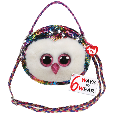 Ty Plush - Sequin Purse - Owen the Owl (TY95123)