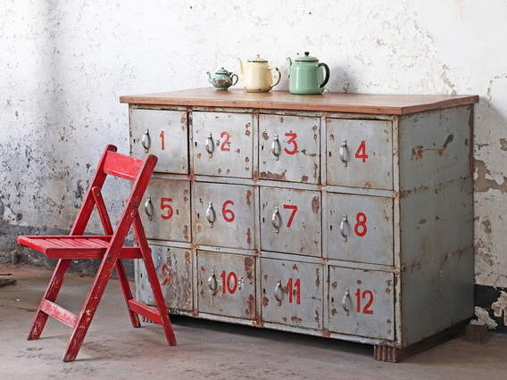 Vintage Locker Cabinet Extra Large