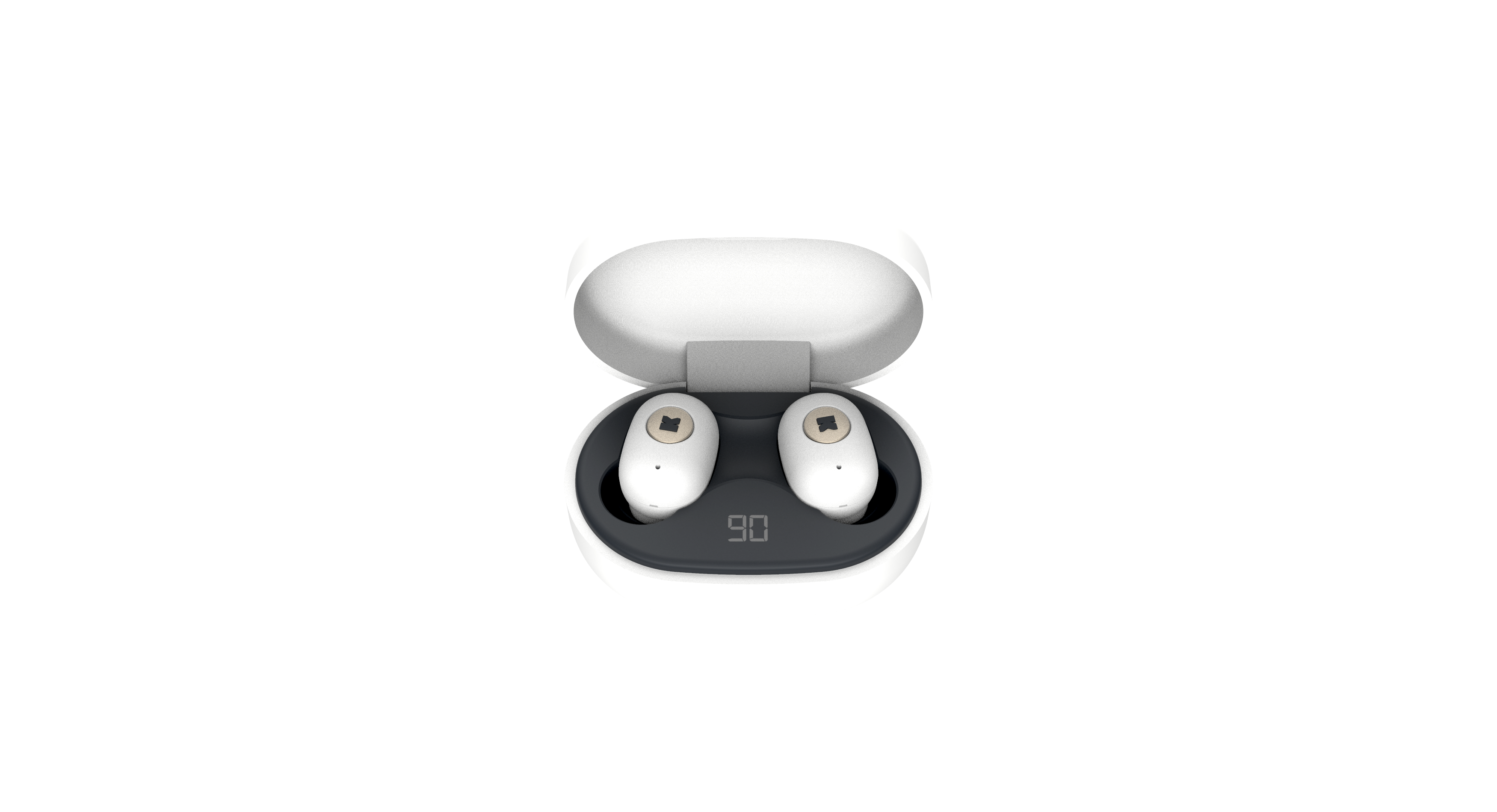 KreaFunk - aBEAN In-Ear Bluetooth Headphones - White (KFLP01)