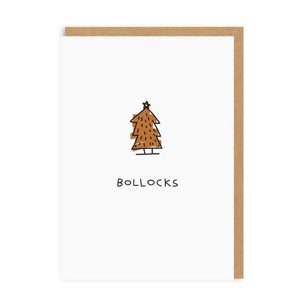 B*llocks Christmas Tree Christmas Card
