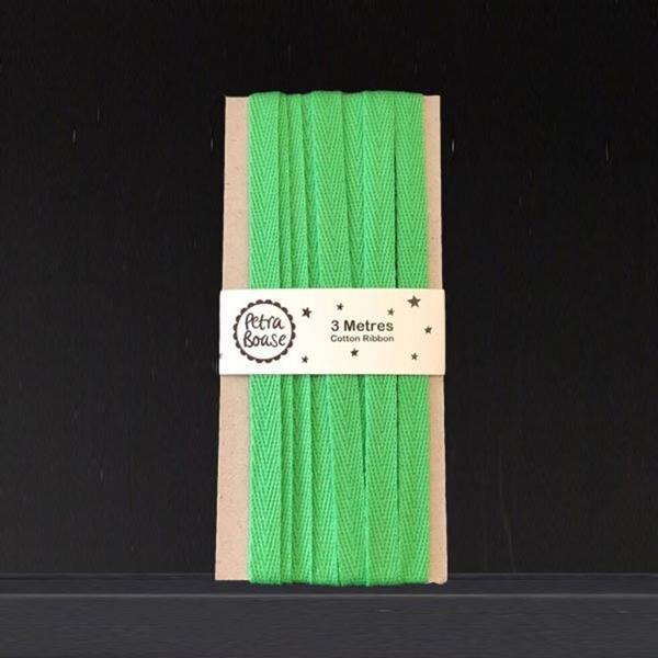Green Cotton Ribbon 3M