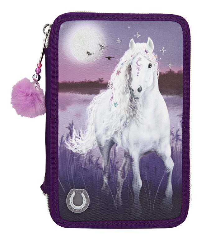 Miss Melody - Trippel Pencil Case w/LED - Purple (0410805)