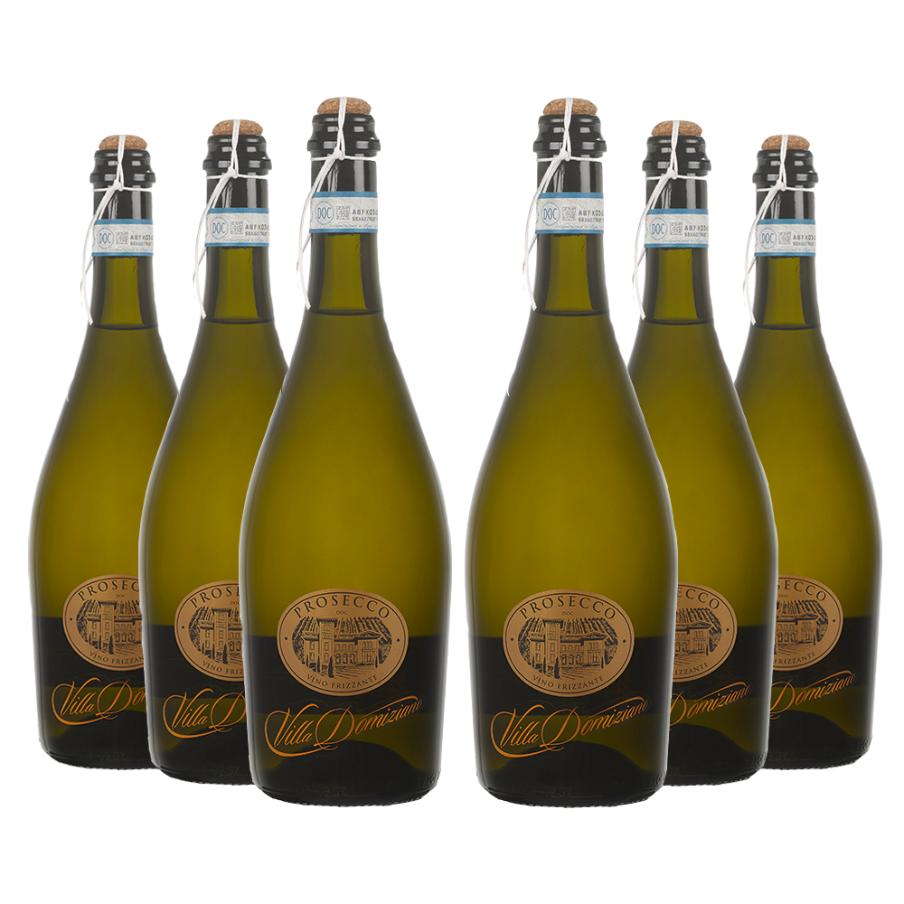 Case of Six Prosecco DOC 75cl by Villa Domiziano