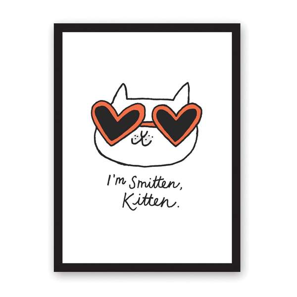 A3 Smitten Kitten Riso Print