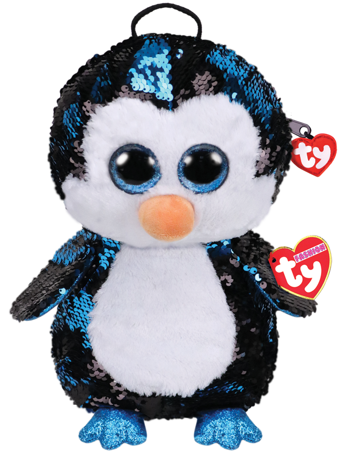 Ty Plush - Sequin Backpack - Waddles the Penguin (TY95029)