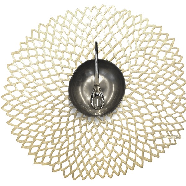 Chilewich I Dahlia Placemat I Champagne