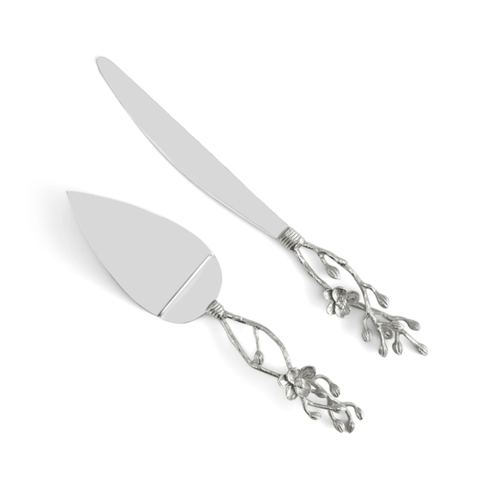 Michael Aram | White Orchid Wedding Cake Knife & Server Set