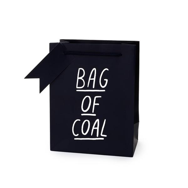Bag of Coal Medium Christmas Giftbag