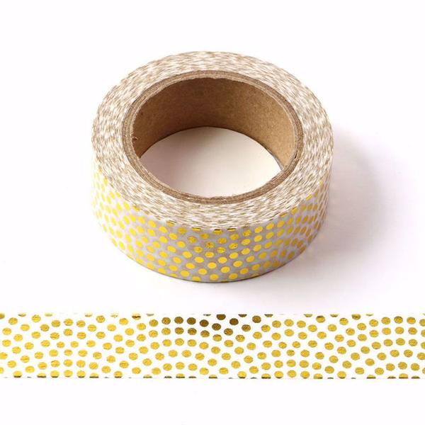 Gold Foil Dots Washi Tape