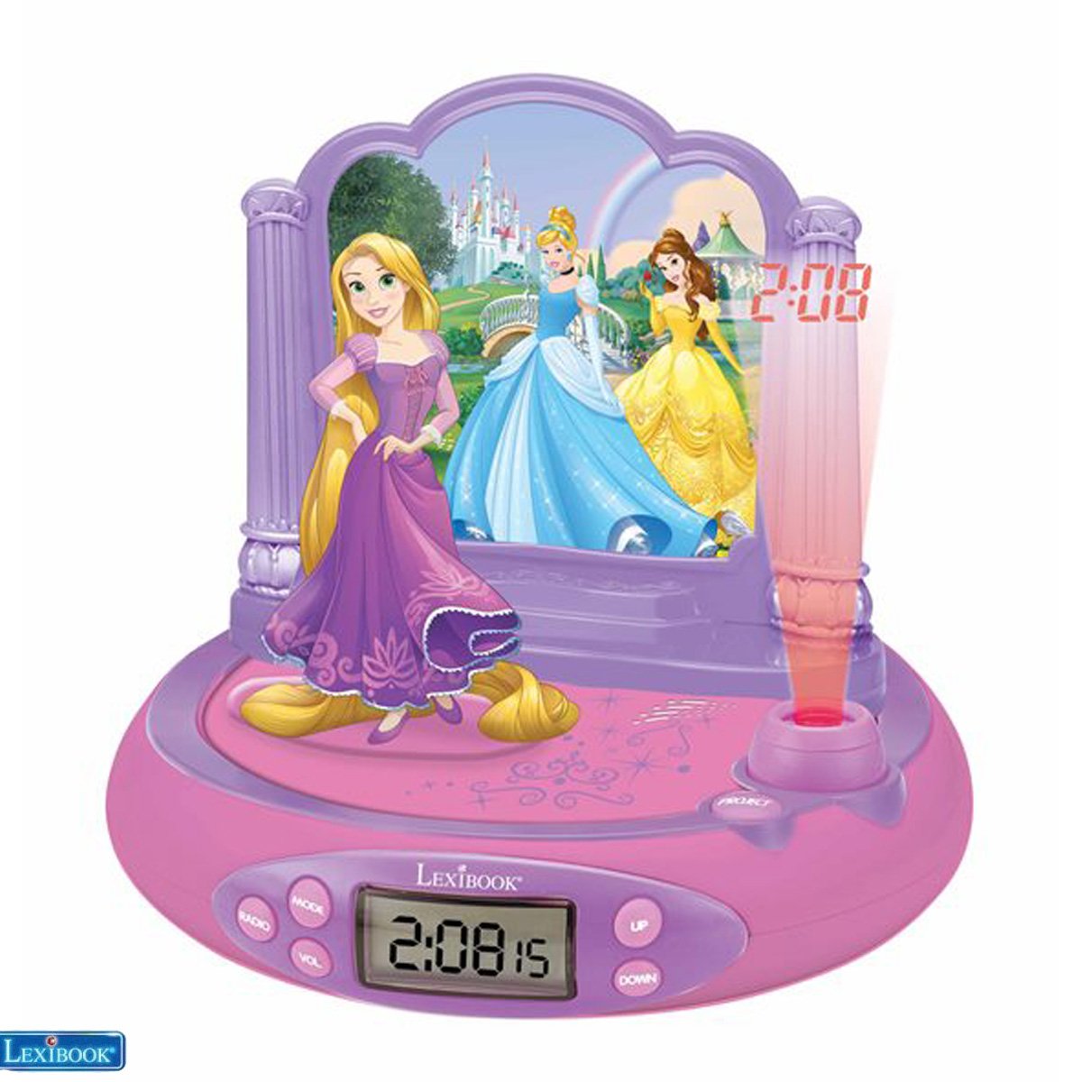 Lexibook - Disney Princess Rapunzel Projector Clock with magical sounds (RP515DP)