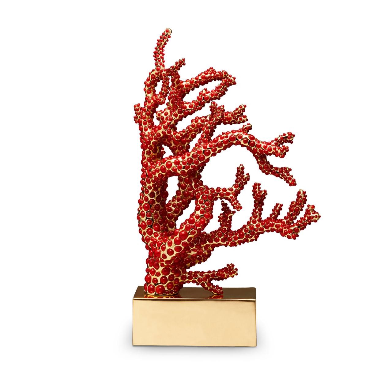 L'Objet I Coral Bookend Coral Book End Right