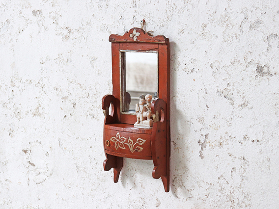 Ornate Wall Mirror Brown