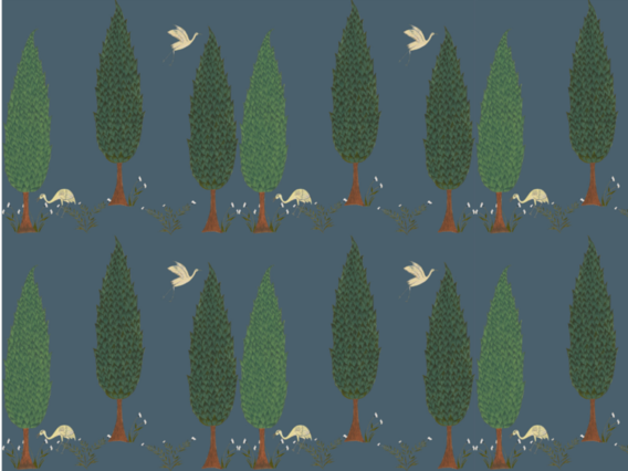 Tranquility Wallpaper Sample: Star Shine Blue-TR190SBS Blue