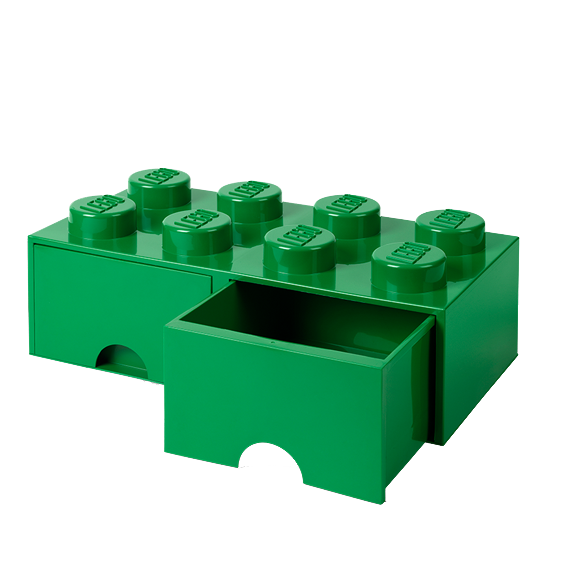 Room Copenhagen - LEGO Brick Drawers 8 - Green (40061734)