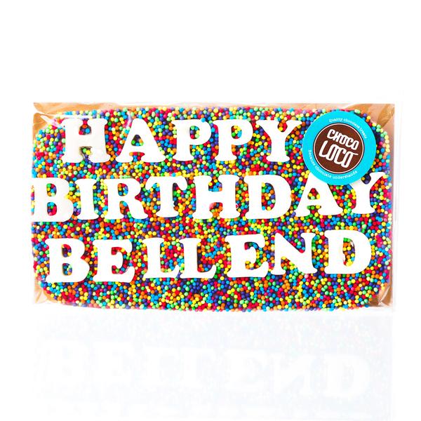 Happy Birthday Bellend Chocolate Bar