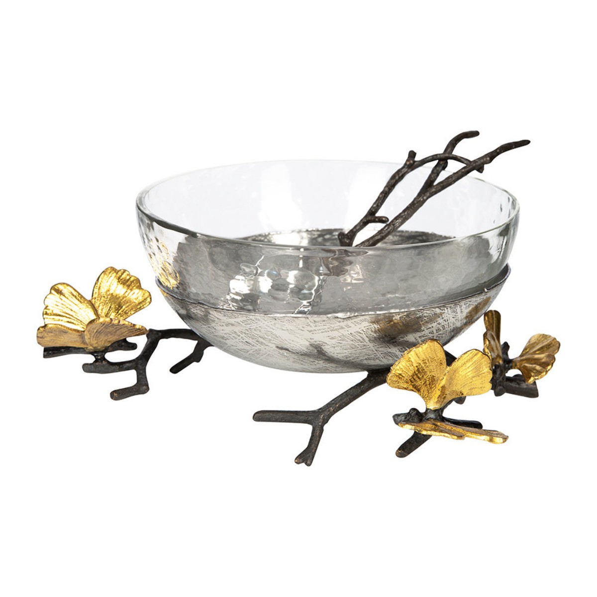 Michael Aram I Butterfly Ginkgo Glass Nut Dish