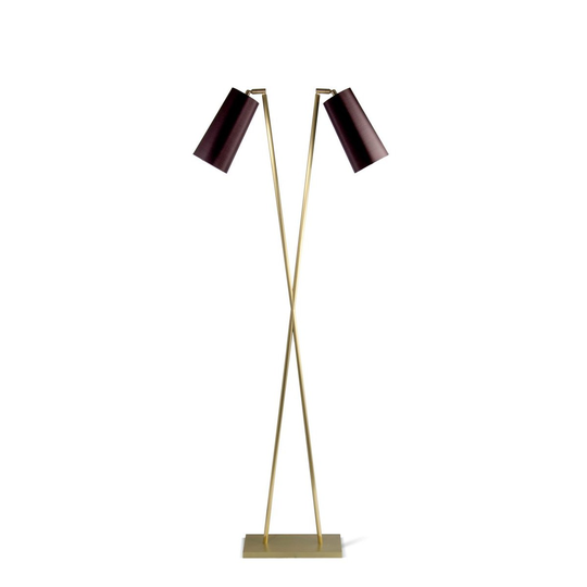 Porta Romana I Motu Floor Lamp Brass