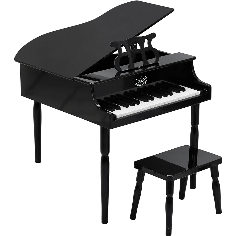 Vilac - Black grand piano and stool (8370)