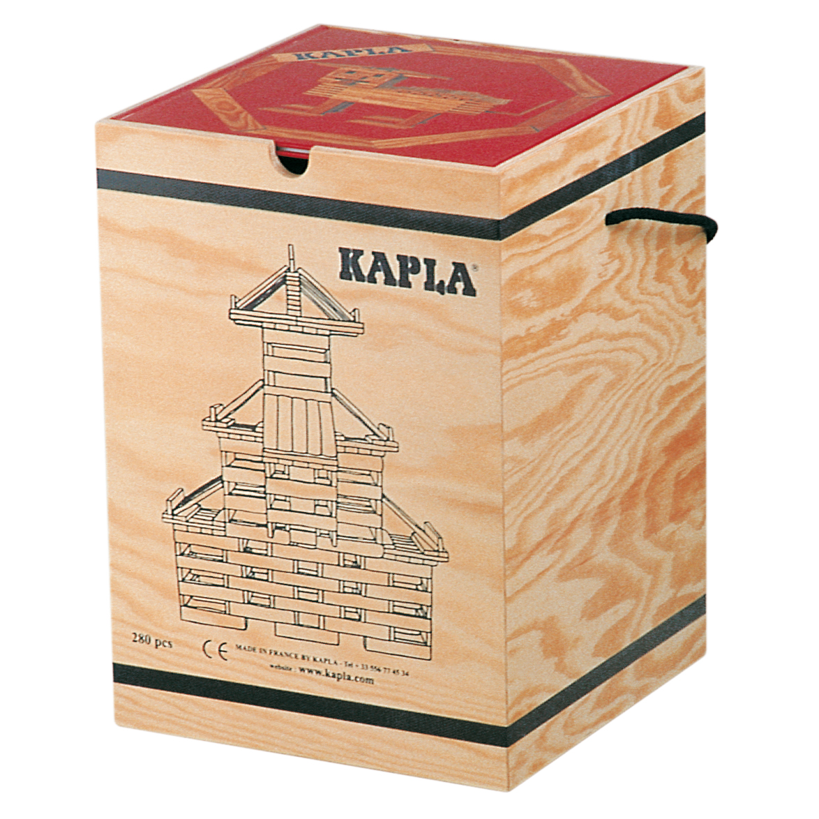 Kapla bricks 280 pcs - Red book (kapla280)