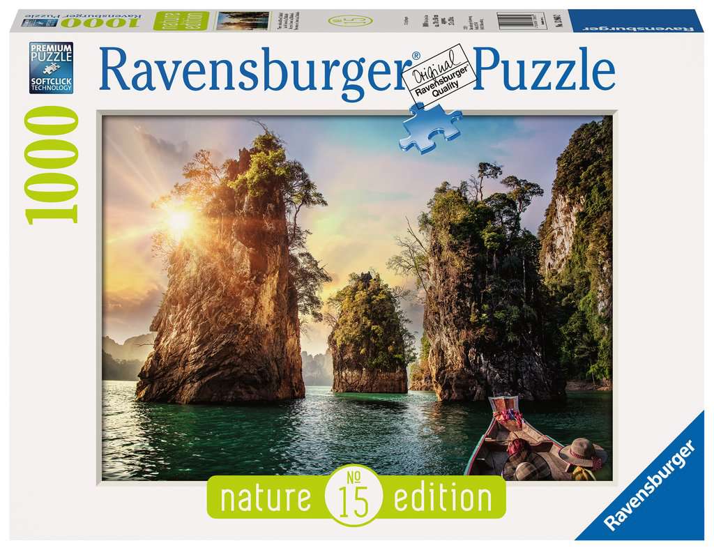 Ravensburger - Puzzle 1000 - Three rocks in Cheow, Thailand (10213968)