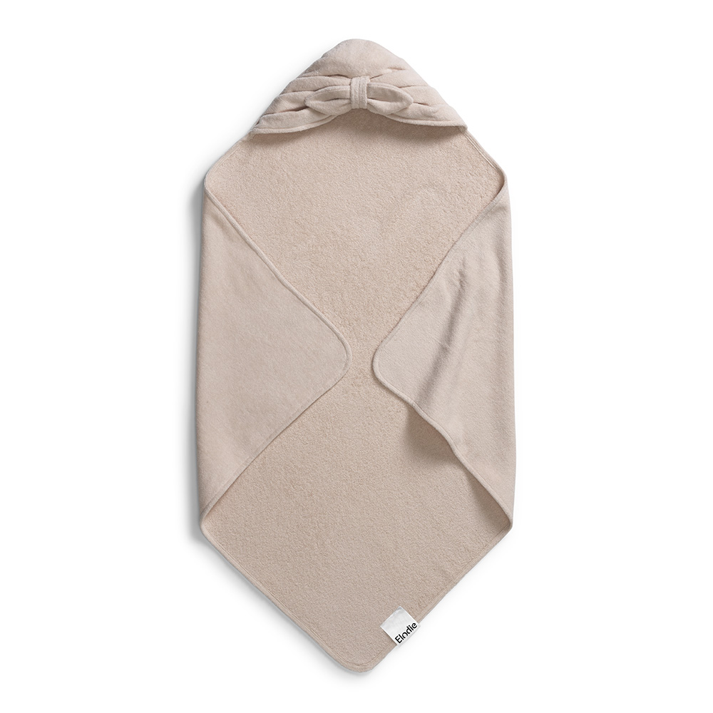 Elodie Details - Hooded BathTowel - Powder Pink Bow